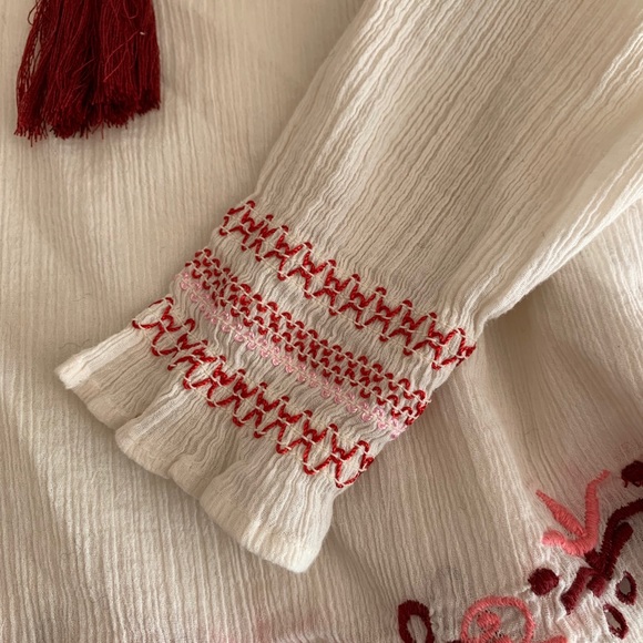 Love Shack Fancy Thea embroidered blouse 0 - Picture 4 of 8